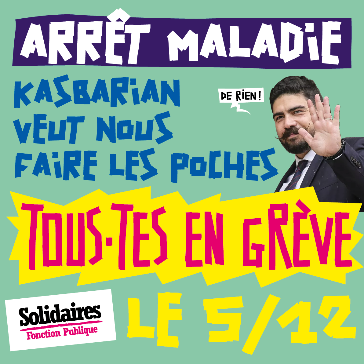 Sud CT Région Occitanie : APPEL INTERSYNDICAL FONCTION PUBLIQUE : mobilisation du 5 décembre 2024