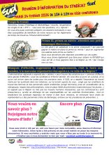 Sud CT Région Occitanie : Invitation à 2 heures d'informations syndicales en Visio le mardi 24 février 2026 de 10h à 12h 