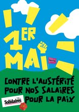 Sud CT Région Occitanie : 1er mai 2024 : contre l'austérité, pour nos salaires, pour la paix